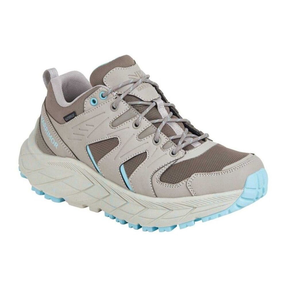 Karrimor Womens/Ladies Waterproof Hiking Shoes / Taupe Beige/Teal Green